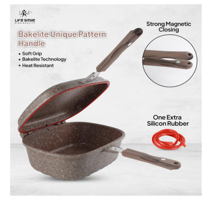 LIFE SMILE 29-Piece Cookware Set | Granite Stone Non-Stick Pots & Pans | طقم أواني الطبخ 29 قطعة جرانيت